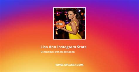 lisa ann instagram followers|Lisa Ann Instagram Influence Stats .